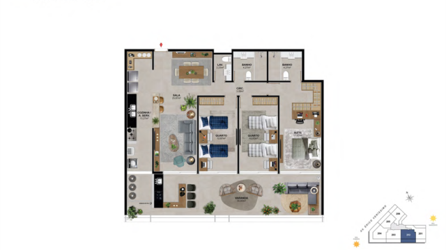 Praia Av do Pepê Residencial Mar plantas dos apartamentos Praia Av do Pepê Residencial Mar plantas dos apartamentos