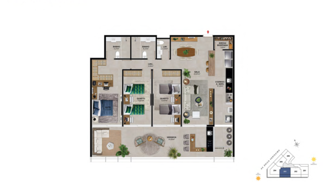 Praia Av do Pepê Residencial Mar plantas dos apartamentos Praia Av do Pepê Residencial Mar plantas dos apartamentos
