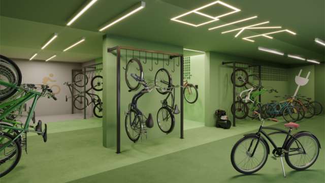 Residencial All Jardim Oceânico bicicletário area de lazer Residencial All Jardim Oceânico bicicletário area de lazer