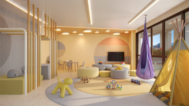Residencial All Jardim Oceânico brinquedoteca area de lazer