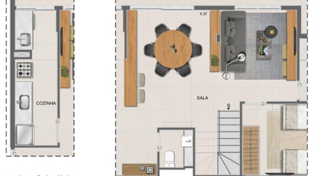 Residencial All Jardim Oceânico plantas dos apartamentos
