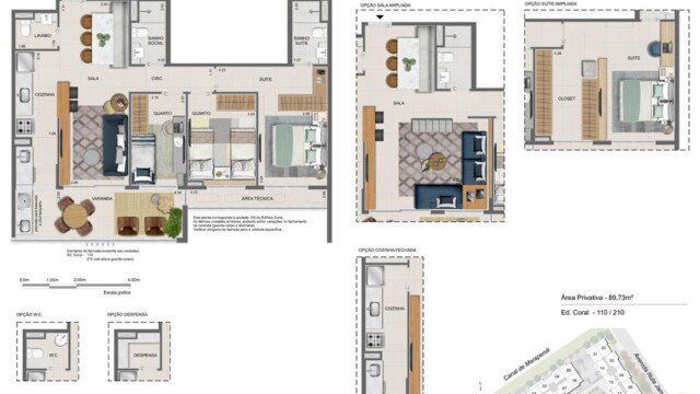 Residencial All Jardim Oceânico plantas dos apartamentos Residencial All Jardim Oceânico plantas dos apartamentos