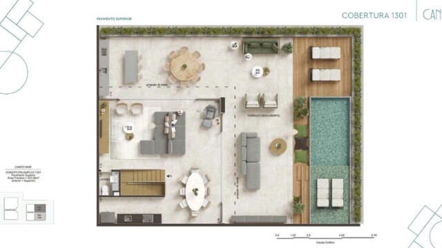 Canto Mar Bait Arpoador plantas dos apartamentos