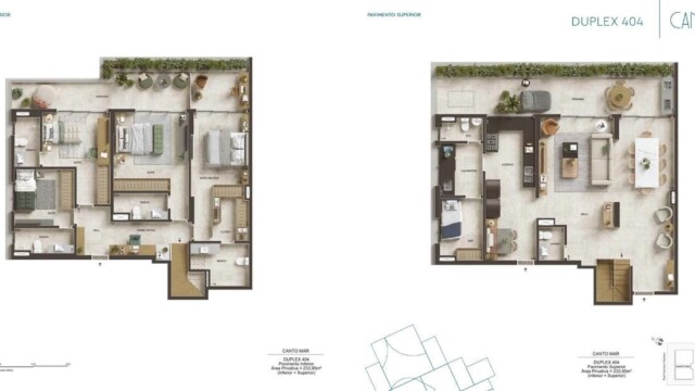 Canto Mar Bait Arpoador plantas dos apartamentos Canto Mar Bait Arpoador plantas dos apartamentos
