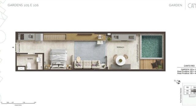 Canto Mar e Canto Rio Bait plantas dos apartamentos Canto Mar e Canto Rio Bait plantas dos apartamentos