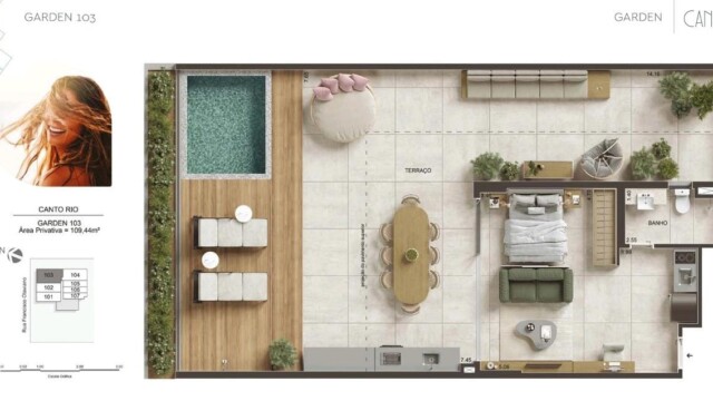 Canto Mar e Canto Rio Bait plantas dos apartamentos Canto Mar e Canto Rio Bait plantas dos apartamentos