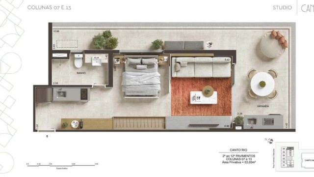 Canto Mar e Canto Rio Bait plantas dos apartamentos Canto Mar e Canto Rio Bait plantas dos apartamentos