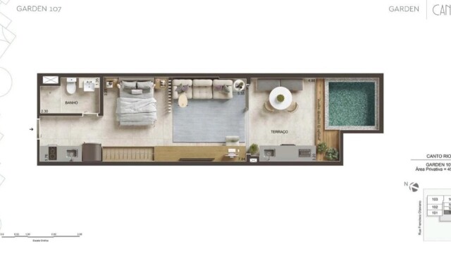 Canto Mar e Canto Rio Bait plantas dos apartamentos Canto Mar e Canto Rio Bait plantas dos apartamentos