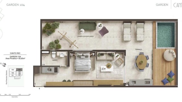 Canto Mar e Canto Rio Bait plantas dos apartamentos Canto Mar e Canto Rio Bait plantas dos apartamentos