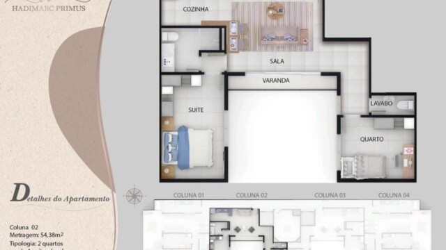 Hadimarc Primus Tijuca plantas dos apartamentos