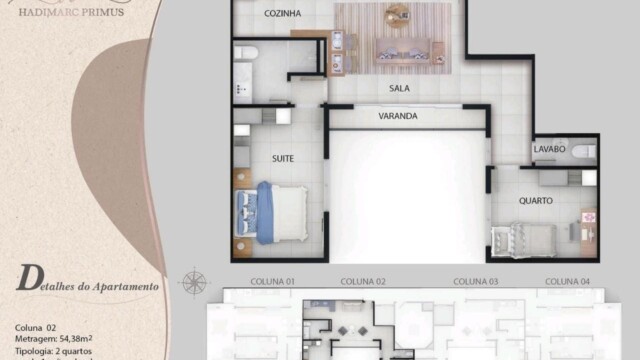 Hadimarc Primus Tijuca plantas dos apartamentos