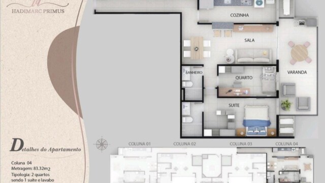 Hadimarc Primus Tijuca plantas dos apartamentos