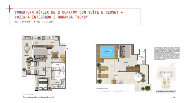 Now Plus Boutique Residences plantas dos apartamentos