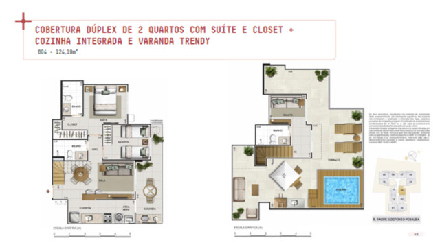 Now Plus Boutique Residences plantas dos apartamentos