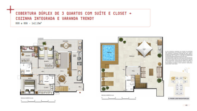 Now Plus Boutique Residences plantas dos apartamentos