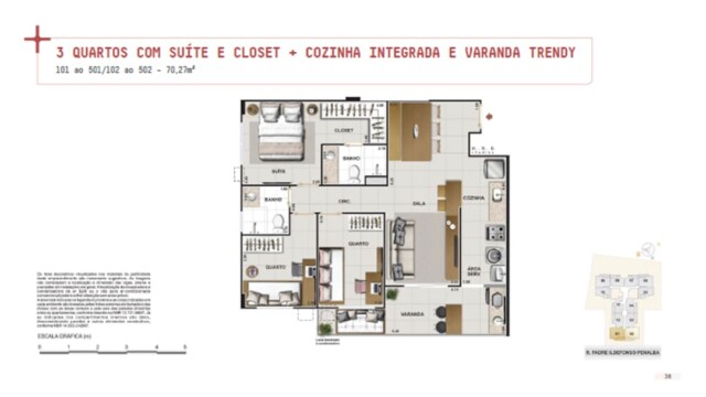 Now Plus Boutique Residences plantas dos apartamentos