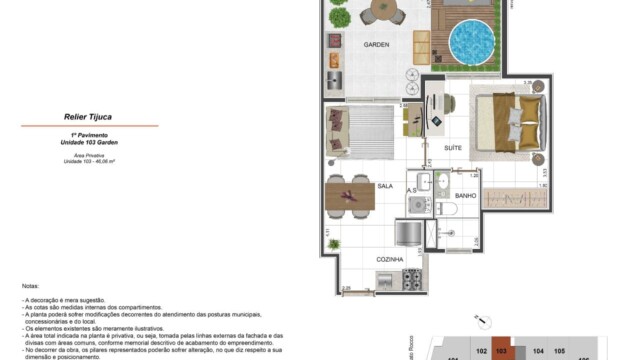 Relier Tijuca Planta Apartamento 103 Garden Relier Tijuca Planta Apartamento 103 Garden