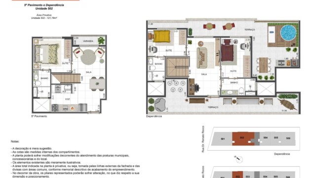Relier Tijuca Planta Apartamento 502 e Dependência Relier Tijuca Planta Apartamento 502 e Dependência