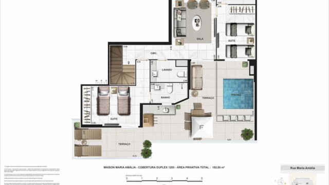maison maria amalia tijuca planta da cobertura duplex coluna 5 pavimento 2 maison maria amalia tijuca planta da cobertura duplex coluna 5 pavimento 2