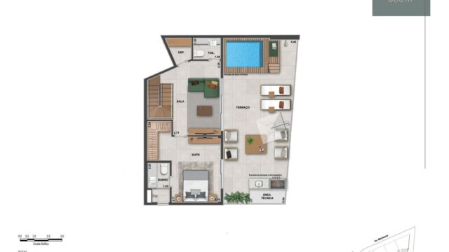 ornato tijuca planta dos apartamentos