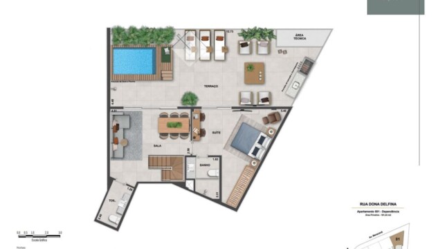 ornato tijuca planta dos apartamentos