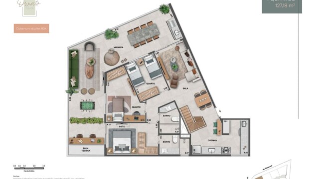 ornato tijuca planta dos apartamentos