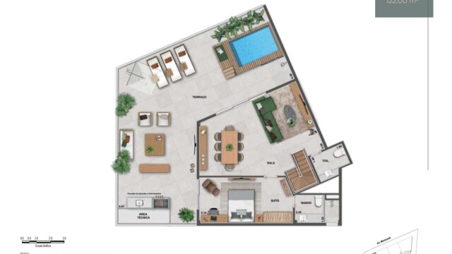 ornato tijuca planta dos apartamentos