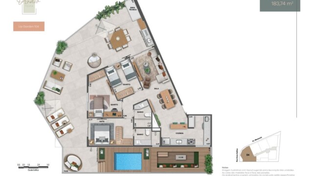 ornato tijuca planta dos apartamentos