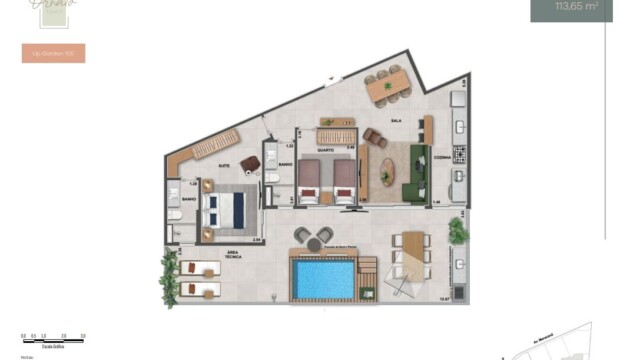 ornato tijuca planta dos apartamentos