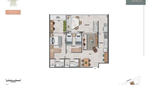 ornato tijuca planta dos apartamentos