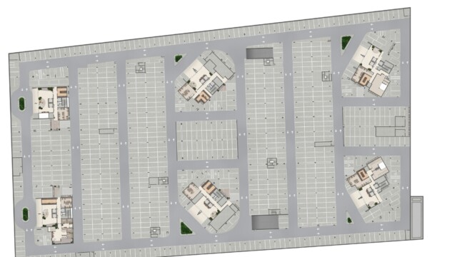 Oceana Golf Absolute Design planta do estacionamento Oceana Golf Absolute Design planta do estacionamento