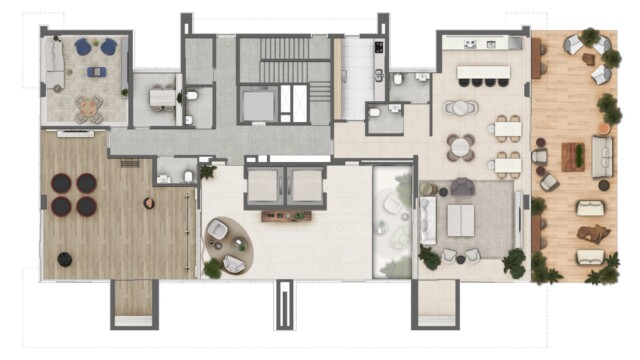 Oceana Golf Absolute Design planta do apartamento