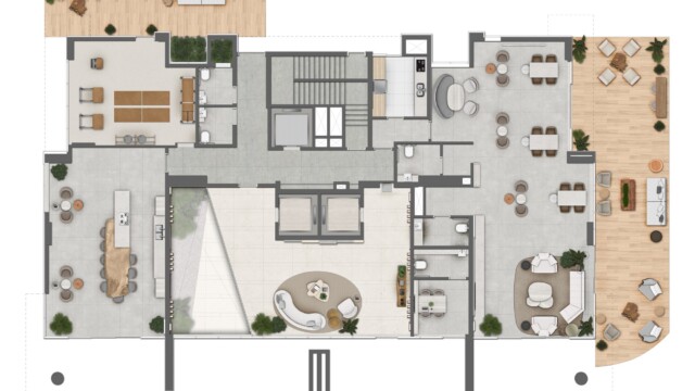 Oceana Golf Absolute Design planta do apartamento Oceana Golf Absolute Design planta do apartamento