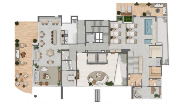 Oceana Golf Absolute Design planta do apartamento Oceana Golf Absolute Design planta do apartamento