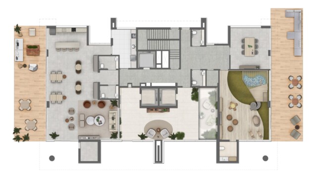 Oceana Golf Absolute Design planta do apartamento Oceana Golf Absolute Design planta do apartamento