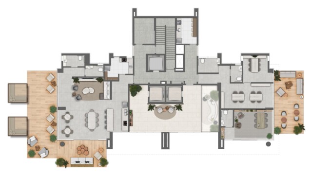 Oceana Golf Absolute Design planta do apartamento Oceana Golf Absolute Design planta do apartamento