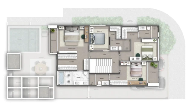 Collection Art Design Home plantas das casas segundo pavimento