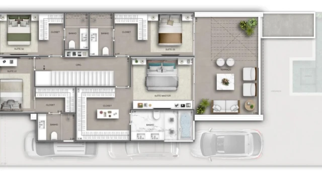 Collection Art Design Home plantas das casas segundo pavimento