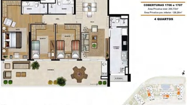 Elos Ilha Pura plantas dos apartamentos