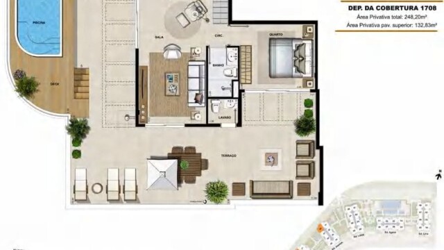Elos Ilha Pura plantas dos apartamentos
