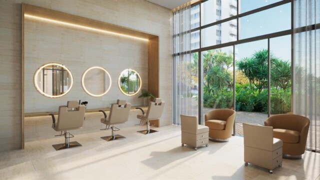 Atlântico Golf Absolute Design área de lazer espaço salão de beleza