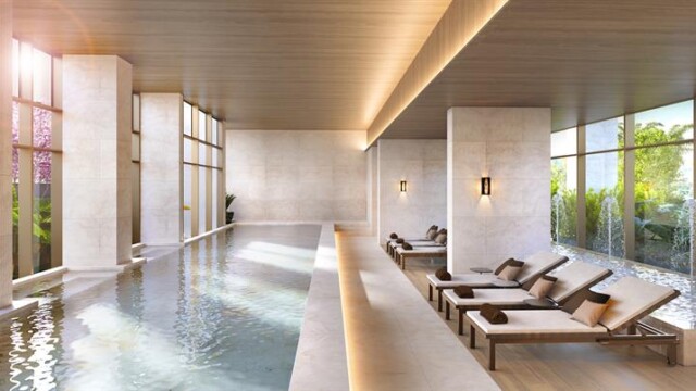 Atlântico Golf Absolute Design área de lazer piscina indoor e repouso
