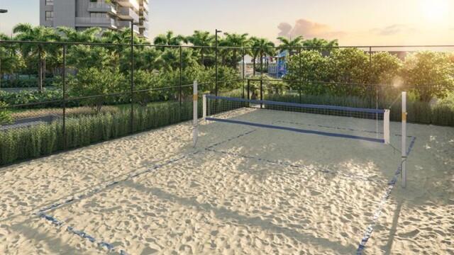 Atlântico Golf Absolute Design área de lazer quadra de areia