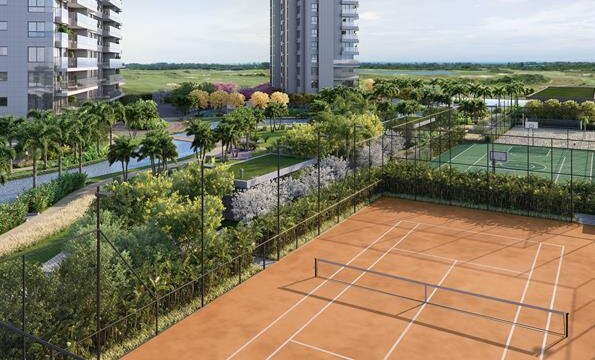 Atlântico Golf Absolute Design área de lazer quadra de tenis Atlântico Golf Absolute Design área de lazer quadra de tenis