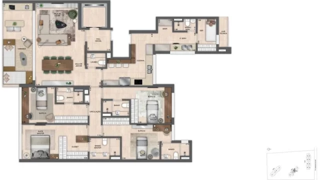 Atlântico Golf Absolute Design plantas dos apartamentos Atlântico Golf Absolute Design plantas dos apartamentos