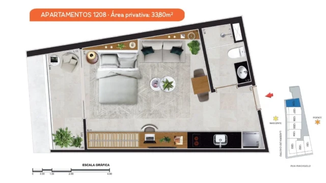 Enredo Riachuelo 201 Centro do Rio de Janeiro RJ plantas dos apartamentos