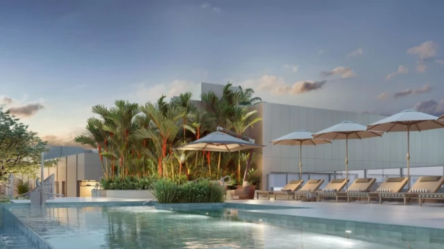 Gloria Residencial area de lazer piscina