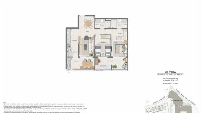 Glória Residencial plantas dos apartamentos do edifício contemporâneo Glória Residencial plantas dos apartamentos do edifício contemporâneo