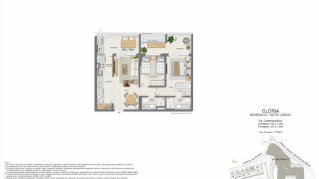 Glória Residencial plantas dos apartamentos do edifício contemporâneo Glória Residencial plantas dos apartamentos do edifício contemporâneo