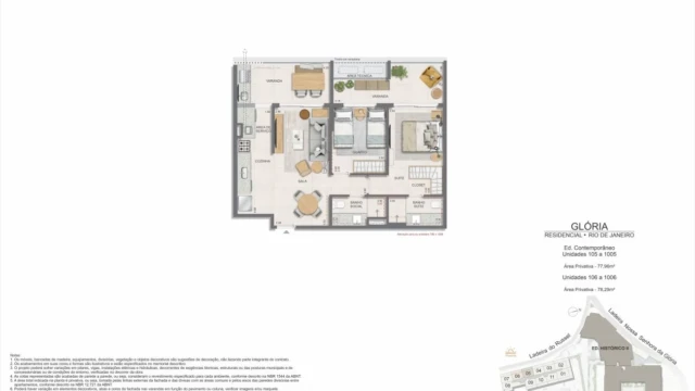 Glória Residencial plantas dos apartamentos do edifício contemporâneo Glória Residencial plantas dos apartamentos do edifício contemporâneo